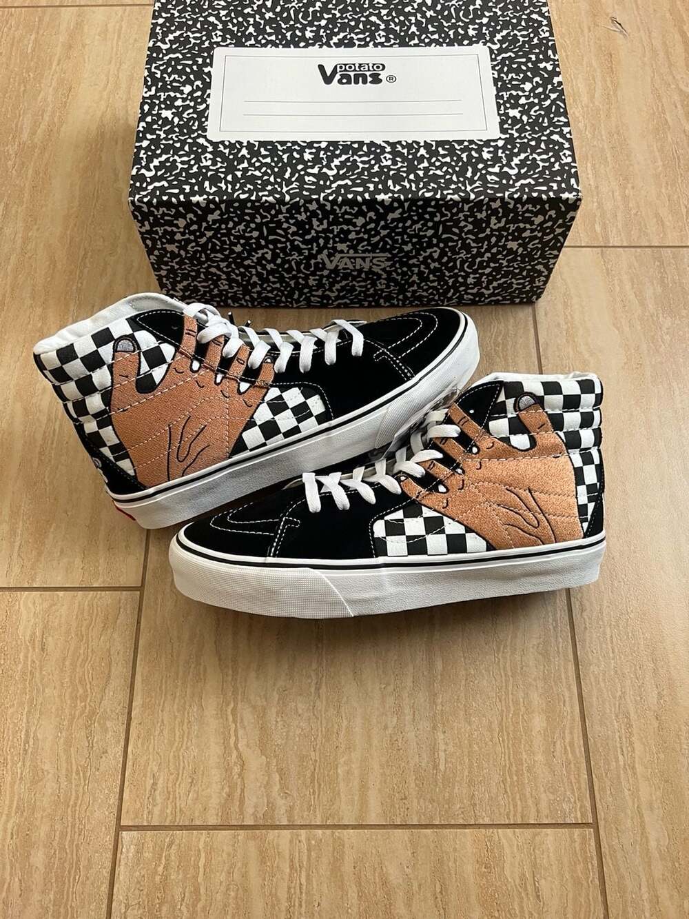 Vans Vault x Imran Potato SK8-Hi VR3 LX 'Checkerboard' Size 9